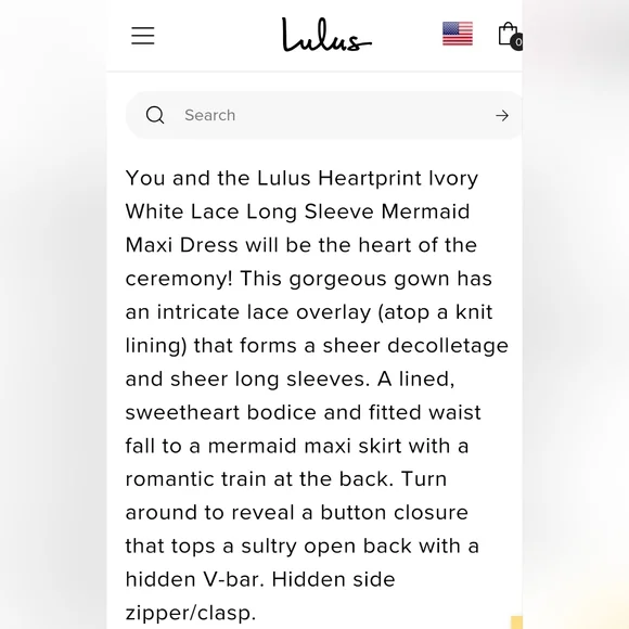 NEW Lulu's Lace Wedding Dress - Picture 13 of 16